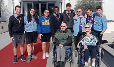 Gli scout in visita alla Rsa Camillo Lucchi, un trait d'union tra giovani e anziani