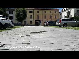VIDEO Dissesto del fondo stradale del parcheggio di via Antonio Magri