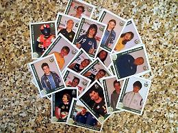 L'album di figurine con gli atleti di Monticelli