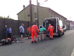 Incidente a Motta San Fermo, centauro ferito