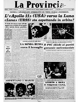 Le navicelle «Apollo 11» (USA) e «Luna» (URSS) 'insieme' alla conquista della Luna?
