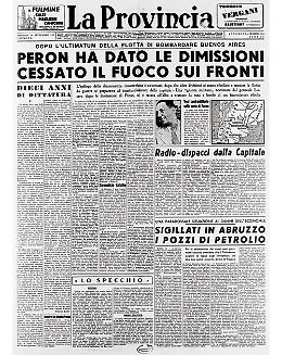 Dopo dieci anni di dittatura Peron ha dato le dimissioni