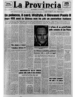 Un polacco, il cardinal Wojtyla, viene eletto Giovanni Paolo II