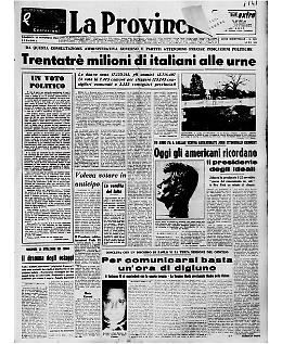 Gli americani ricordano John  Kennedy, il presidente degli ideali. Johnson ha proclamato il 22 novembre 'giorno del rinnovamento dei voti'