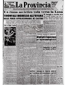 Trionfale ingresso all'Avana delle forze rivoluzionarie di Castro