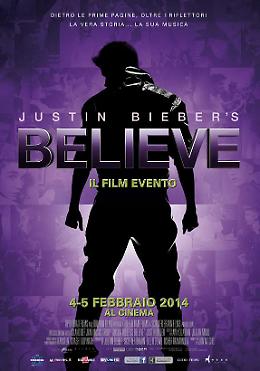 Justin Bieber's Believe - Il film evento marted&igrave; 4 febbraio a Spaziocinema
