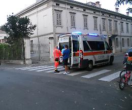 Mamma sviene in bici con a bordo il figlioletto
