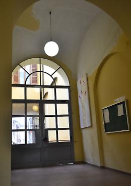 Le immagini dell'intervento alla scuola Campi