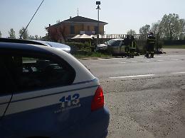 Le immagini dell'incidente in viale Risorgimento