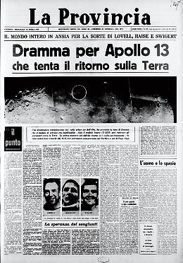 Ore d'ansia per il rientro della navicella spaziale Apollo 13