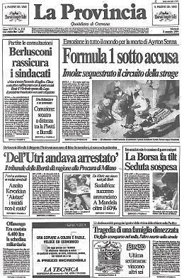 Emozione in tutto il mondo per la morte di Ayrton Senna