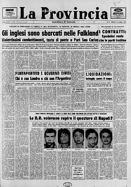 I reparti speciali britannici sbarcano sulle coste delle isole Falkland