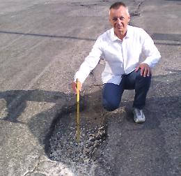 Voragini in viale De Gasperi