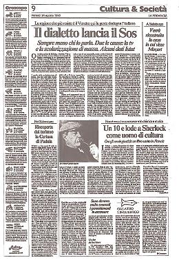 Il dialetto va sempre più scomparendo, solo il Veneto resiste