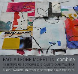 Le opere di  di Paola Leone Morettini al Calisto cafè di Vailate
