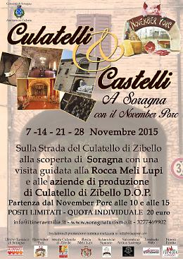 "Culatelli e Castelli" a Soragna con il November Porc