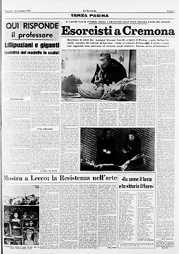 Dopo l'uscita del celeberrimo film di Friedkin anche Cremona si scopre terra di esorcismi