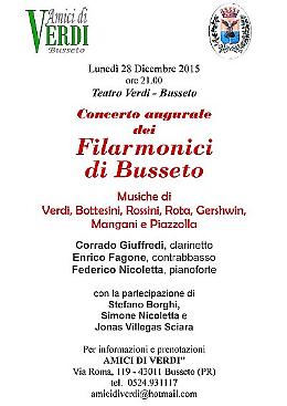 Concerto augurale con i Filarmonici di Busseto