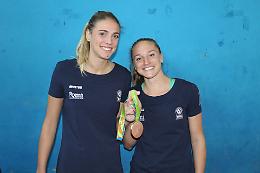 Jovana Stevanovic e Carli Lloyd della Pomì Casalmaggiore