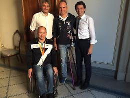 I campioni Morelli e Cadenazzi ospiti in Comune