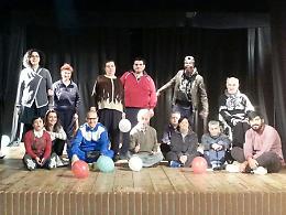 I Ragazzi del Portico sul palco del Teatro Monteverdi