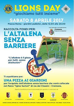 "Lions Day" a  favore del progetto "l'Altalena senza barriere"