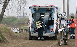 Altra caduta al campo cross, grave un motociclista 16enne