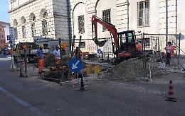 Cantiere in via Platina, spuntano reperti romani
