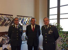 GdF, il comandante regionale in visita istituzionale al palazzo di giustizia
