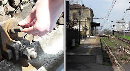 Il bullone &lsquo;spanato&rsquo; sui binari della Cremona-Treviglio