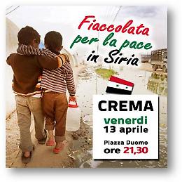 Fiaccolata per la pace in Siria