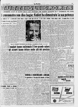 Il cronometro non dice bugie: Koblet ha dimostrato la sua potenza