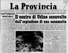 Il centro di Udine sconvolto dall'esplosione di una casamatta