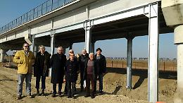 Ponte sul Po di Colorno: il 30% dei lavori &egrave; fatto