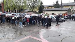 FOTO Il funerale del 16enne Loris Ruggeri a Casalbuttano