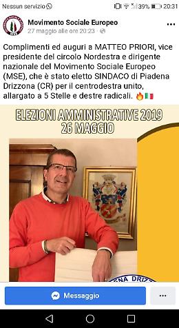 La minoranza: &laquo;Il sindaco dirigente  in gruppi di ultradestra&raquo;
