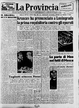 Kruscev ha pronunciato a Leningrado la prima requisitoria contro gli epurati