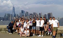 Gli studenti soncinesi durante il viaggio negli Stati Uniti