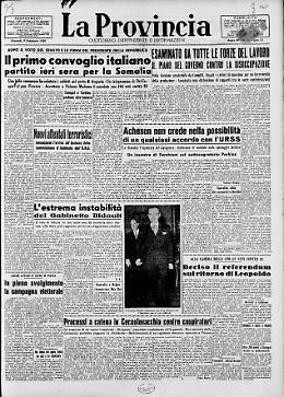 Il primo convoglio italiano partito ieri sera per la Somalia