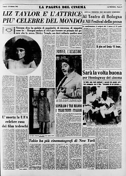 Liz Taylor è l'attrice più celebre del mondo