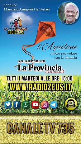 'L'Aquilone' di Radio Zeus: martedì 26 maggio alle 15 l'ultima puntata