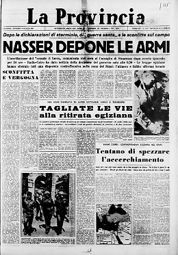 Nasser depone le armi