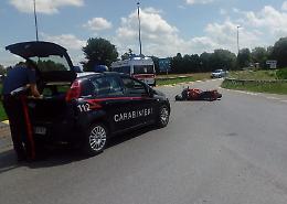 Schianto tra auto e moto, 58 enne ricoverato in ospedale