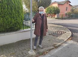 Filo d’acciaio legato ai pali e poi teso ad altezza d’uomo