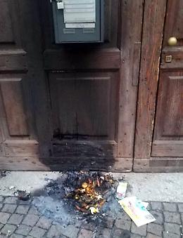 Caritas, portone del dormitorio bruciato: individuato il responsabile