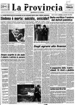 Sindona è morto: suicidio, omicidio?