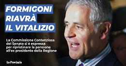 "Tornano i privilegi della Casta. Formigoni recupera il vitalizio"