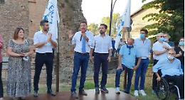 Uragano Salvini a Pizzighettone contro ddl Zan, giudici, reddito di cittadinanza e... Fedez