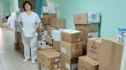 Ucraina, materiale arrivato all'ospedale di Sumy