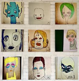 The many faces of the man who draws faces. Disegni di Luca Bertoluzzi